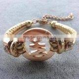 Fashion Vintage Pu Leather Lady Leather Bracelet Wholesale