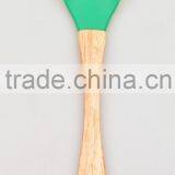 Beautiful in Desigh LFGB Testing Silicon Kitchenware With Ruber Wooden Handle thumbnail-4