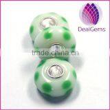 large hole rondelle glass beads for bracelet