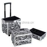 Zebra 3-in-1 Cosmetics/Makeup/Beauty/Hairdressing/Vanity Trolley/Box/Case thumbnail-3
