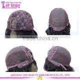 1b# Natural Black Color 150% Density Loose Wave Cheap Swiss Lace Brazilian Human Hair Full Lace Wig Cheap Human Hair U Part Wigs thumbnail-5