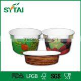 20oz Disposable pe Coated Customized Logo Printed Paper Salad Bowl for Food Grade thumbnail-2