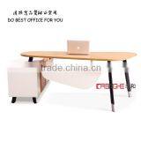 Moodern Office Furniture Metal Frame Wooden Office Table thumbnail-2
