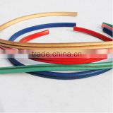 high quality flat leather strips for bags
