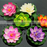 2016 artificial silk plastic flowers bouquet cheap for wedding decoration manualidades mariage flores plants Water lily lotus