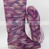 Custom Printing PVC Transparent Rain Boots Women thumbnail-2