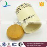 Wooden Lid Storage Jars With Tiny Dots Factory Wholesale thumbnail-3