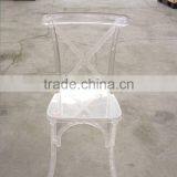 Newest Clear Transparent Cross Back Chair thumbnail-1