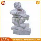 Chinese Hand Carved Stone Old People Statue thumbnail-1
