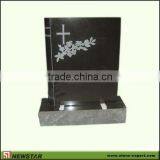 American Tombstone,Granite Tombstone,Headstone-Absoutely Black thumbnail-1