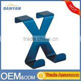 Blue X Shape Door Hook/Single Door Hook/Metal Coat Hook thumbnail-1