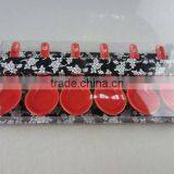 6 Pcs Red Glazed Porcelain Spoon Set thumbnail-1