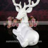 Resin White Deer Candle Holder Centerpieces for Wedding Table thumbnail-3