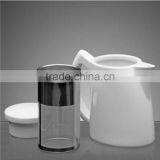 White Porcelain Ceramic Tea Pot thumbnail-1