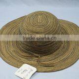 Brown Stripe Straw Hat thumbnail-1