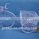 Purple pearl wire car shape decorative candlestick craft