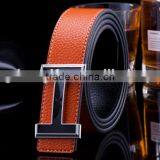 High Quality Leather Belt Genuine Smooth Buckle Leather Belt thumbnail-3