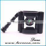 6 in 1 Bottle Opener+Whistle+Fireflint+Blade+Thermometer+Compass Buckle Outdoor Survival Paracord Bracelet thumbnail-2