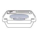 Food Grade Safe Lunch Break Box With Fork and Knife thumbnail-3