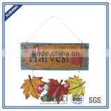 POLY RESIN WALL DECOR WITH LETTERS AND MAPLE LEAVES thumbnail-1