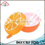 Plastic 2 Layers Lunch Box Kids Cute Lemon Shape Bento Food Container thumbnail-1