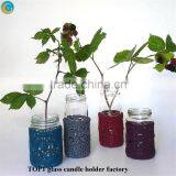 Glass Jar Vase thumbnail-3