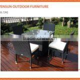 Outdoor Patio Wicker Furniture New Resin Dining Table Set thumbnail-1