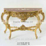Rococo Style Furniture Living Room Antique Gold Console Table thumbnail-6