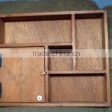 Wooden Pine Handcrafted Country Wall Decorative Shelf Display Cabinet Wall Hanging-cn thumbnail-3