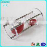 KM-CP15 Wholesale Transparent Cube Acrylic Resin Hourglass Sand Timer Sets thumbnail-5