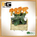 Natural Rattan Semi Cylindrical Garden Planter and Decoration Tray thumbnail-6