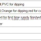 DDSAFETY 2017 Low Price Good Quality Orange Pvc Glove Sandy Finished With Acrylic Boa Liner thumbnail-3