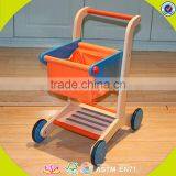 Wholesale Cheap Children Wooden Push Toy Shopping Cart Funny Kids Wooden Toy Shopping Cart W16E016-S thumbnail-2