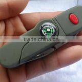 Multifunction Outdoor Pocket Survival Tool With Knife &LED &Compass thumbnail-1
