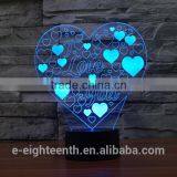 2016 Best Seller Customize Logo Awsome Visual Illusion Light Touch Panel 3D Led Night Lights for Indoor Decoration thumbnail-1