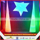 Colorful Changing Party Decoration Inflatable Cone With Led Light