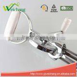 WCE334 Stainless Steel Easy-to-use Rotary Egg Beater Whisk With White Handle thumbnail-2