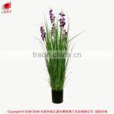 120 / 150 / 180 cm Nearly Nature Synthetic Grass Potted Onion Grass With Dendrobium Flowers Artificial Pots Plant for Decoration thumbnail-1