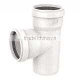 HIGH QUANLITY TEE WITH SOCKET OF PVC GB STANDARD EXPANDING FITTINGS FOR DRAINAGE WITH GASKET thumbnail-1