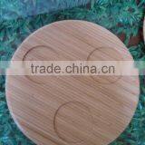 High Quality Bamboo Cup Coaster Plate thumbnail-1