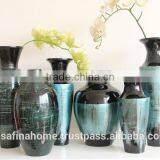 Round Colored Lacquer Flower Vase thumbnail-1