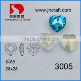 Jewelry Decoration Wholesale Heart Shape Crystal Diamond Stone With Claw From China Supplier