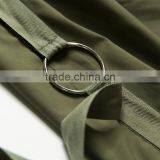 Custom Men Jean Jacket Wholesale Green Bomber Jacket thumbnail-3