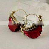 Fashion Rhinstone Charm Earrings, Fashion Enamel Alloy Earring thumbnail-1