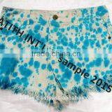 Ladies Tie Die Shorts thumbnail-1