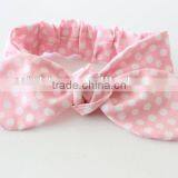 Boutique New Style Accessories Baby Pink Polka Dot Headbands for Little Girl thumbnail-1