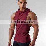 Custom Mens Cotton Zipper Sleeveless Hoodies thumbnail-2