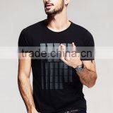 2017 OEM Anti-Wrinkle Unique Design Amazing Quality Hot-selling Best Choice Short Sleeve Casual Men T-shirt Print thumbnail-2