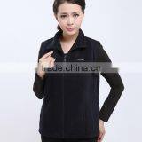 Wholesale Fashion Cheap Navy Blue Polar Fleece Vest With Embroidery Logo Design