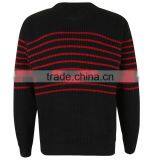 2015 Hot Selling Pullovers Mens Red Black Striped Sweater thumbnail-2
